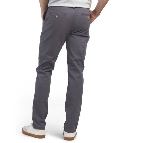 NICKEL & IRON Charcoal Peached Sateen Stretch Twill Pants - Picture 2 of 2